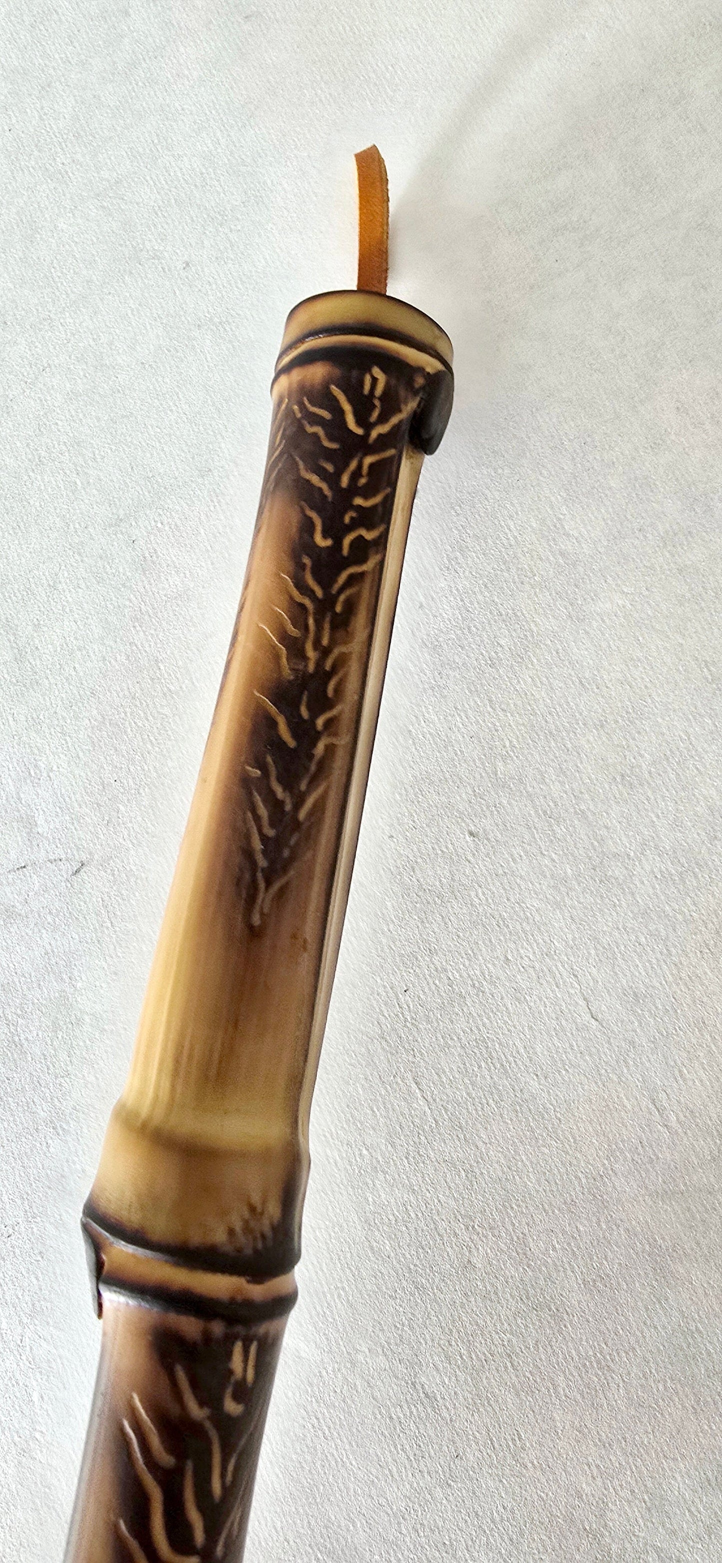 Handcrafted Deer Tail Paintbrush With Bamboo Handle Paintbrush Elizabeth Schowachert Art