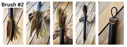 Handcrafted Feather Brushes for Fluid Media – Sold Individually Paintbrushes Elizabeth Schowachert Art