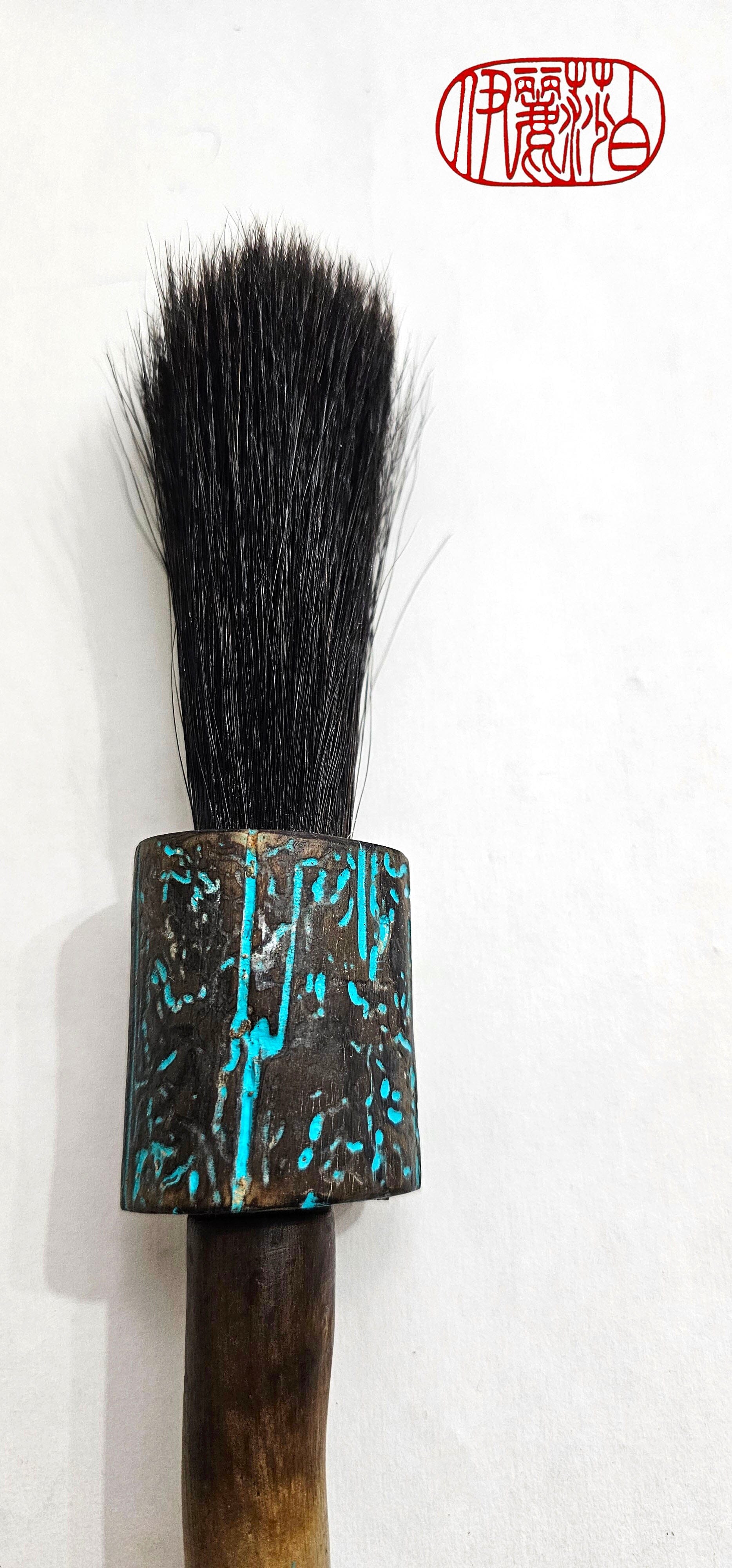 Handcrafted Premium Horsehair Brush for Sumi-e and Dynamic Artistry Paint Brush Elizabeth Schowachert Art