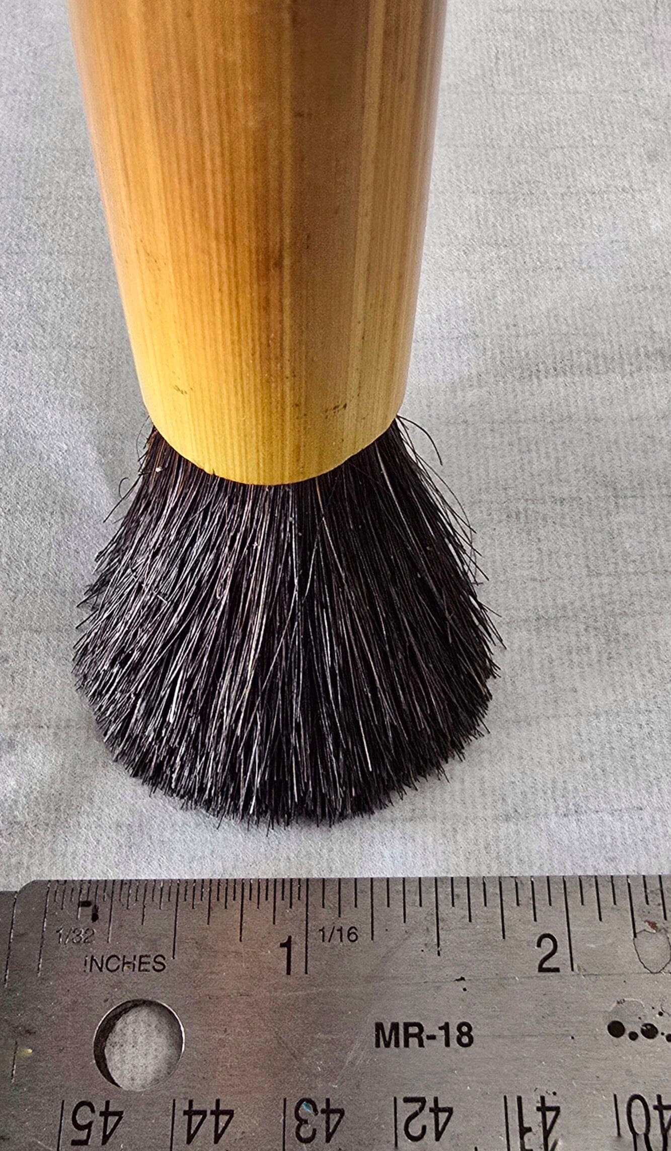 Handcrafted Semi-Coarse Sumi-e Brush with Dragon Engraved Bamboo Handle Paintbrush Elizabeth Schowachert Art