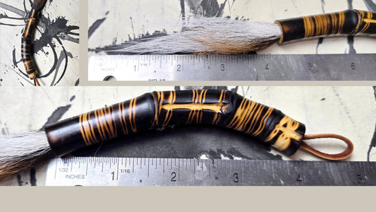 Handmade Deer Tail and Skunk Bristle Sumi-e Brushes | Expressive Mark-Making Paintbrush Elizabeth Schowachert Art