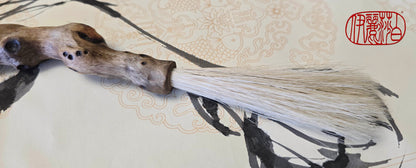 Handmade Driftwood White Horsehair Sumi-e Brush Paintbrushes Elizabeth Schowachert Art