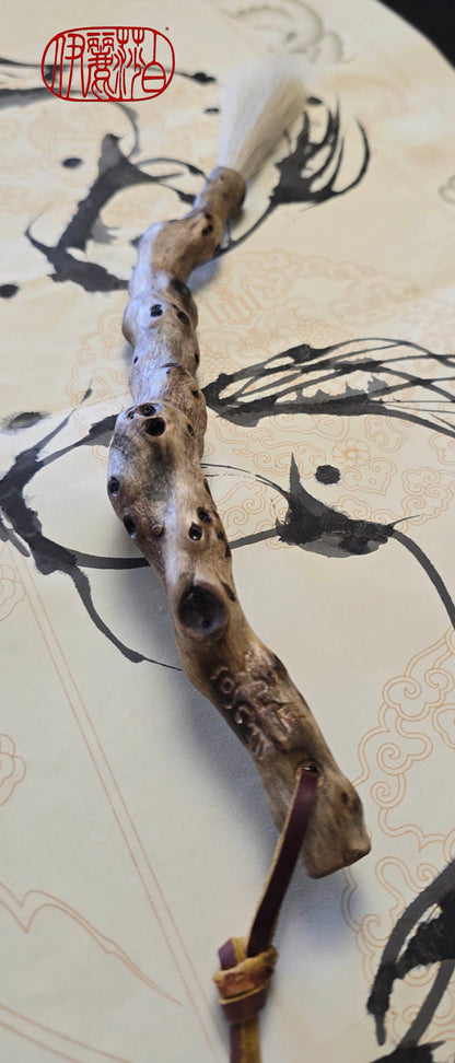 Handmade Driftwood White Horsehair Sumi-e Brush Paintbrushes Elizabeth Schowachert Art