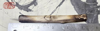 Handmade Pointed Stylus – Driftwood and Black Bamboo Sgraffito and Incising Tool Elizabeth Schowachert Art