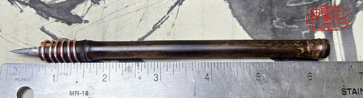 Handmade Pointed Stylus – Driftwood and Black Bamboo Sgraffito and Incising Tool Elizabeth Schowachert Art