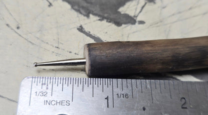Handmade Pointed Stylus – Driftwood and Black Bamboo Sgraffito and Incising Tool Elizabeth Schowachert Art