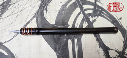Handmade Pointed Stylus – Driftwood and Black Bamboo Sgraffito and Incising Tool Elizabeth Schowachert Art