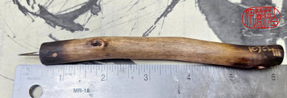 Handmade Pointed Stylus – Driftwood and Black Bamboo Sgraffito and Incising Tool Elizabeth Schowachert Art