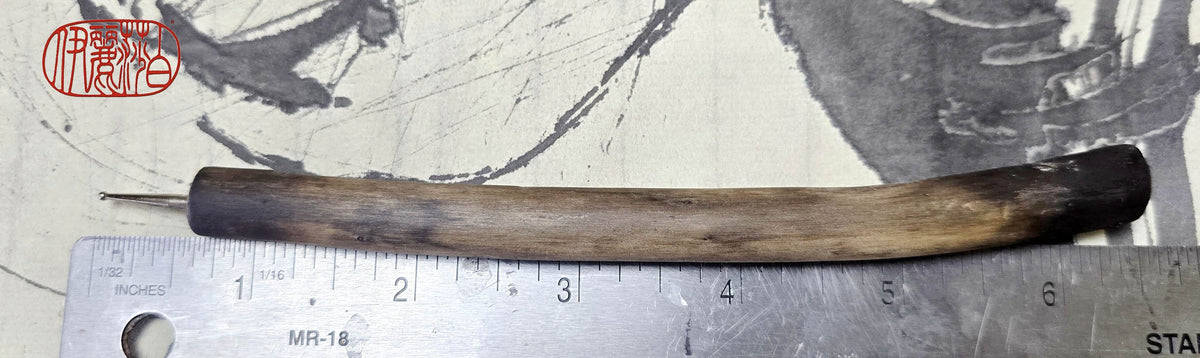 Handmade Pointed Stylus – Driftwood and Black Bamboo Sgraffito and Incising Tool Elizabeth Schowachert Art