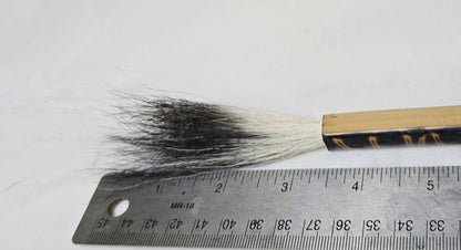 Handmade Sumi-Style Brush – Skunk Hair with Extended Fine Line Core and Bamboo Handle Paintbrush Elizabeth Schowachert Art