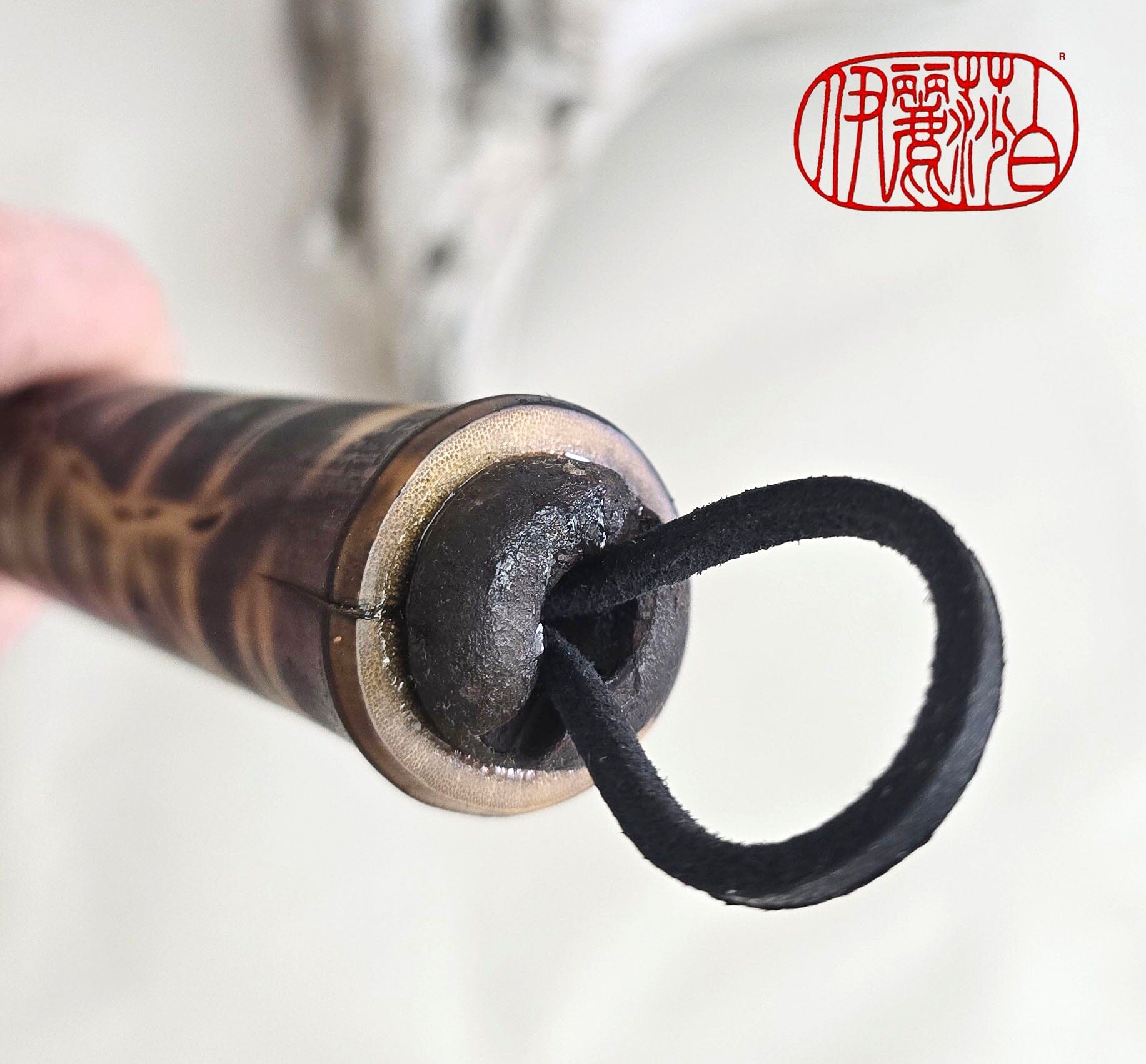 Horsehair Mark-Making Brush — Burned Bamboo Handle Paintbrush Elizabeth Schowachert Art