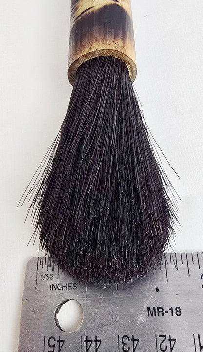 Horsehair Mark-Making Brush — Burned Bamboo Handle Paintbrush Elizabeth Schowachert Art