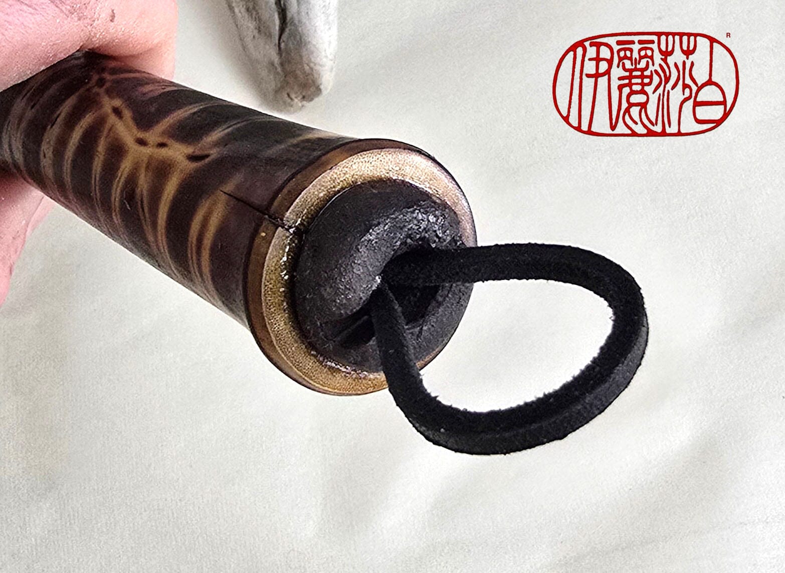 Horsehair Mark-Making Brush — Burned Bamboo Handle Paintbrush Elizabeth Schowachert Art