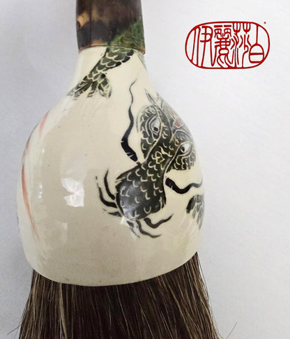 Large Sumi-Style Premium Horsehair Painter's Brush With Dragon Ferrule #2 Elizabeth Schowachert Art