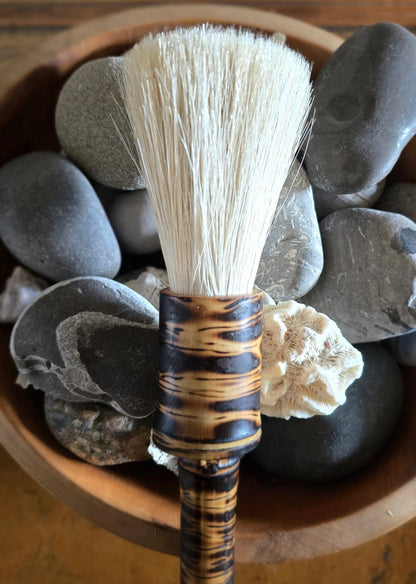 Large White Horsehair Sumi-e Brush | Bamboo Handle & Ferrule Paintbrush Elizabeth Schowachert Art
