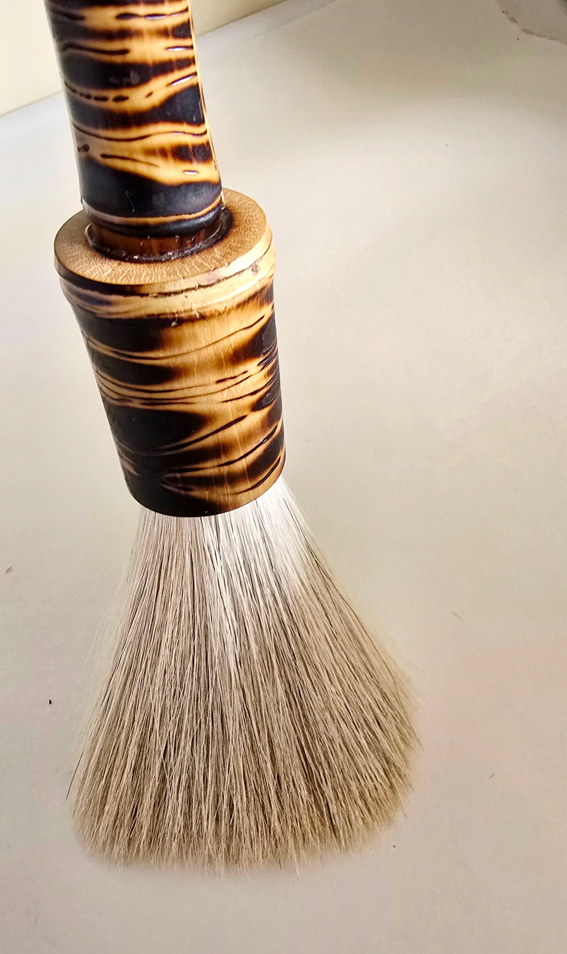 Large White Horsehair Sumi-e Brush | Bamboo Handle & Ferrule Paintbrush Elizabeth Schowachert Art