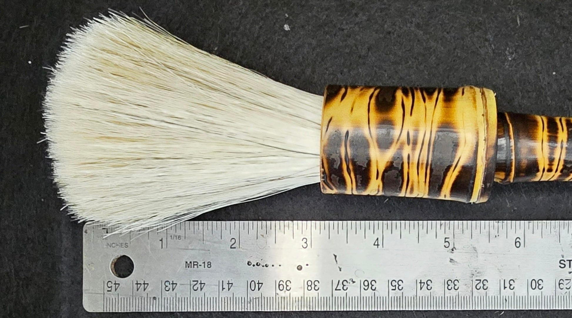 Large White Horsehair Sumi-e Brush | Bamboo Handle & Ferrule Paintbrush Elizabeth Schowachert Art