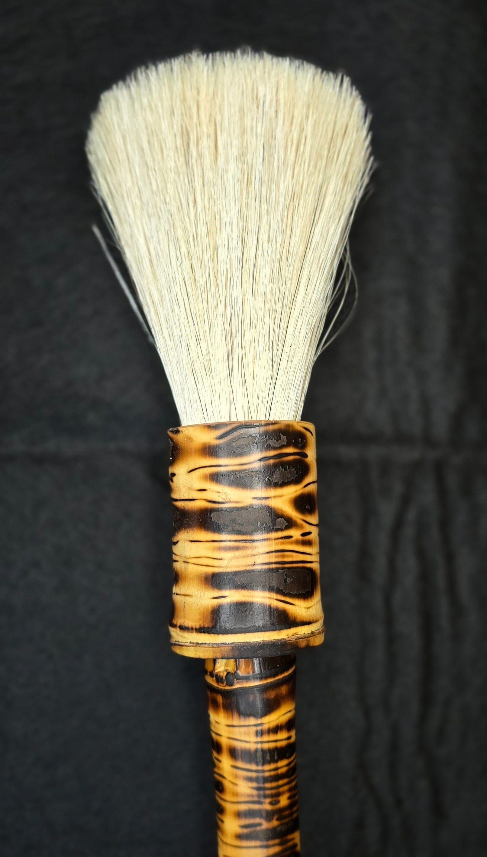 Large White Horsehair Sumi-e Brush | Bamboo Handle & Ferrule Paintbrush Elizabeth Schowachert Art