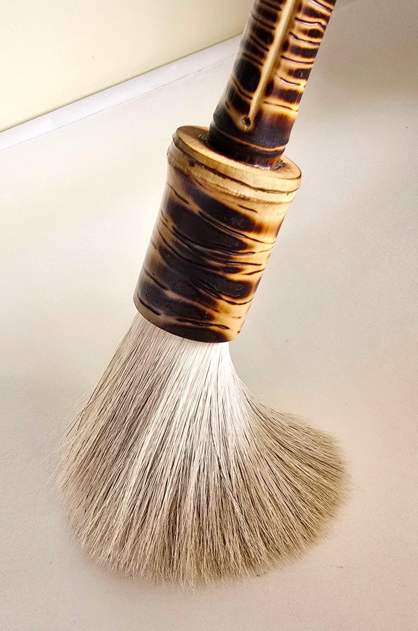 Large White Horsehair Sumi-e Brush | Bamboo Handle & Ferrule Paintbrush Elizabeth Schowachert Art