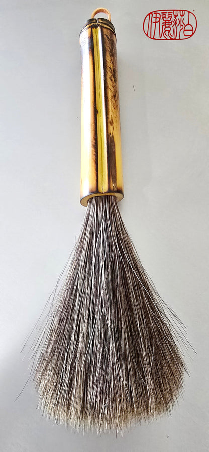 Mixed Grey Premium Horsehair Sumi-e Paintbrush With Bamboo Handle Paint Brush Elizabeth Schowachert Art