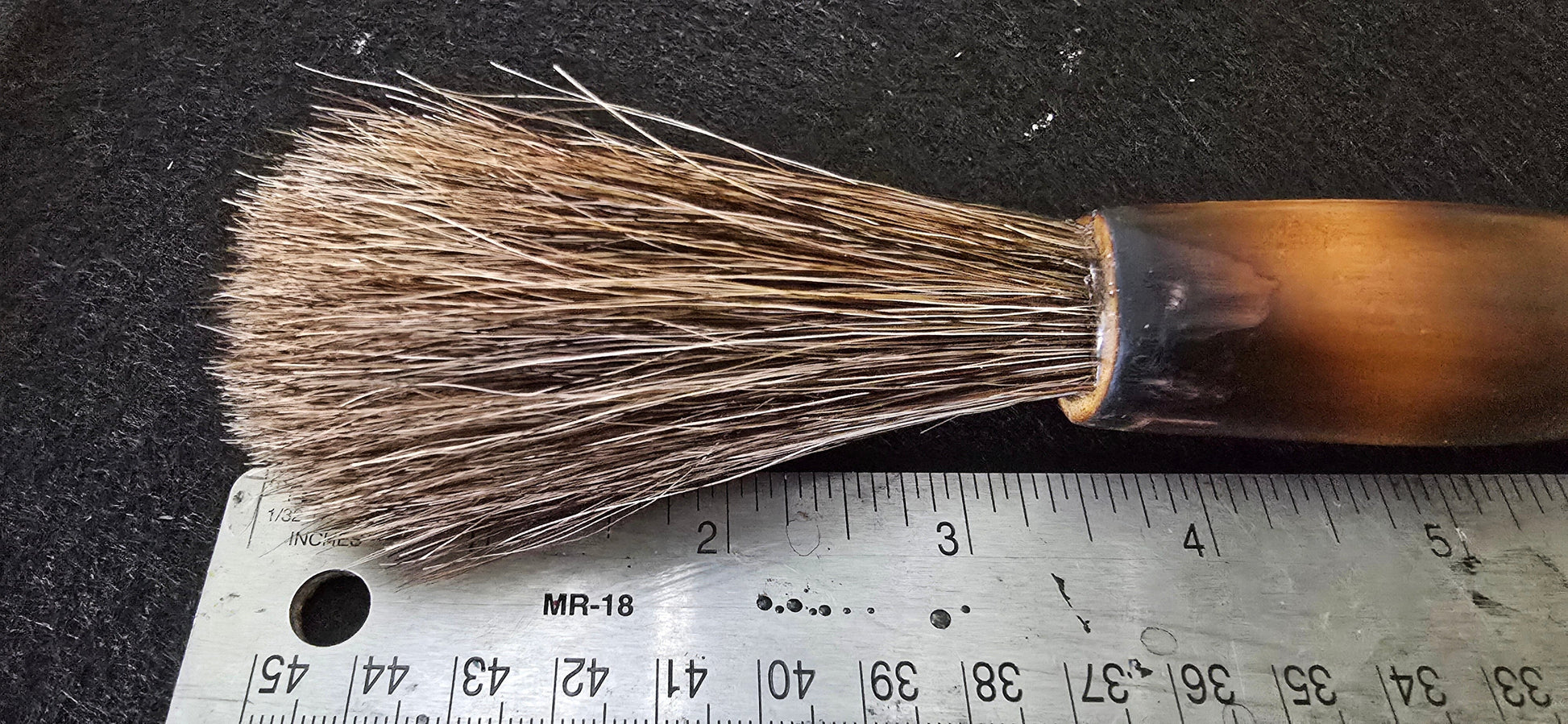 Mixed Horsehair Brush – Bamboo Handle with Leather Hanging Strap Paintbrushes Elizabeth Schowachert Art