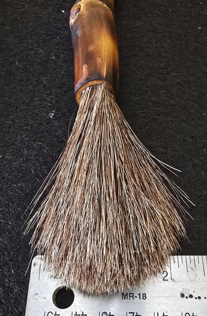 Mixed Horsehair Brush – Bamboo Handle with Leather Hanging Strap Paintbrushes Elizabeth Schowachert Art