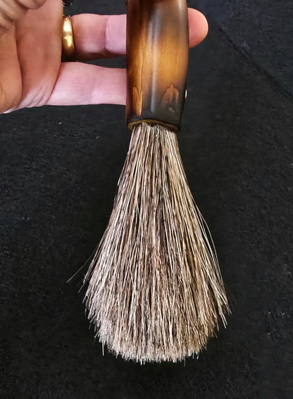 Mixed Horsehair Brush – Bamboo Handle with Leather Hanging Strap Paintbrushes Elizabeth Schowachert Art