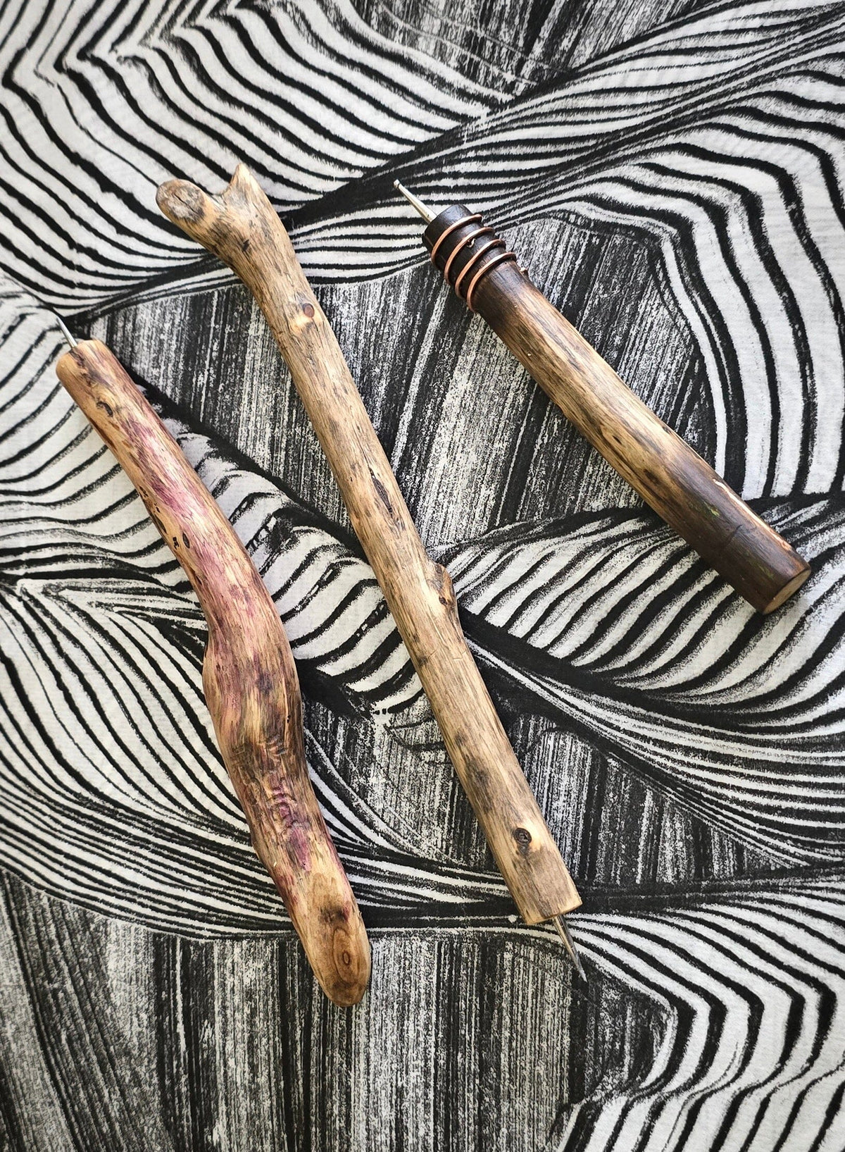 Needle Point Stylus's with Driftwood Handles – Elizabeth Schowachert Art