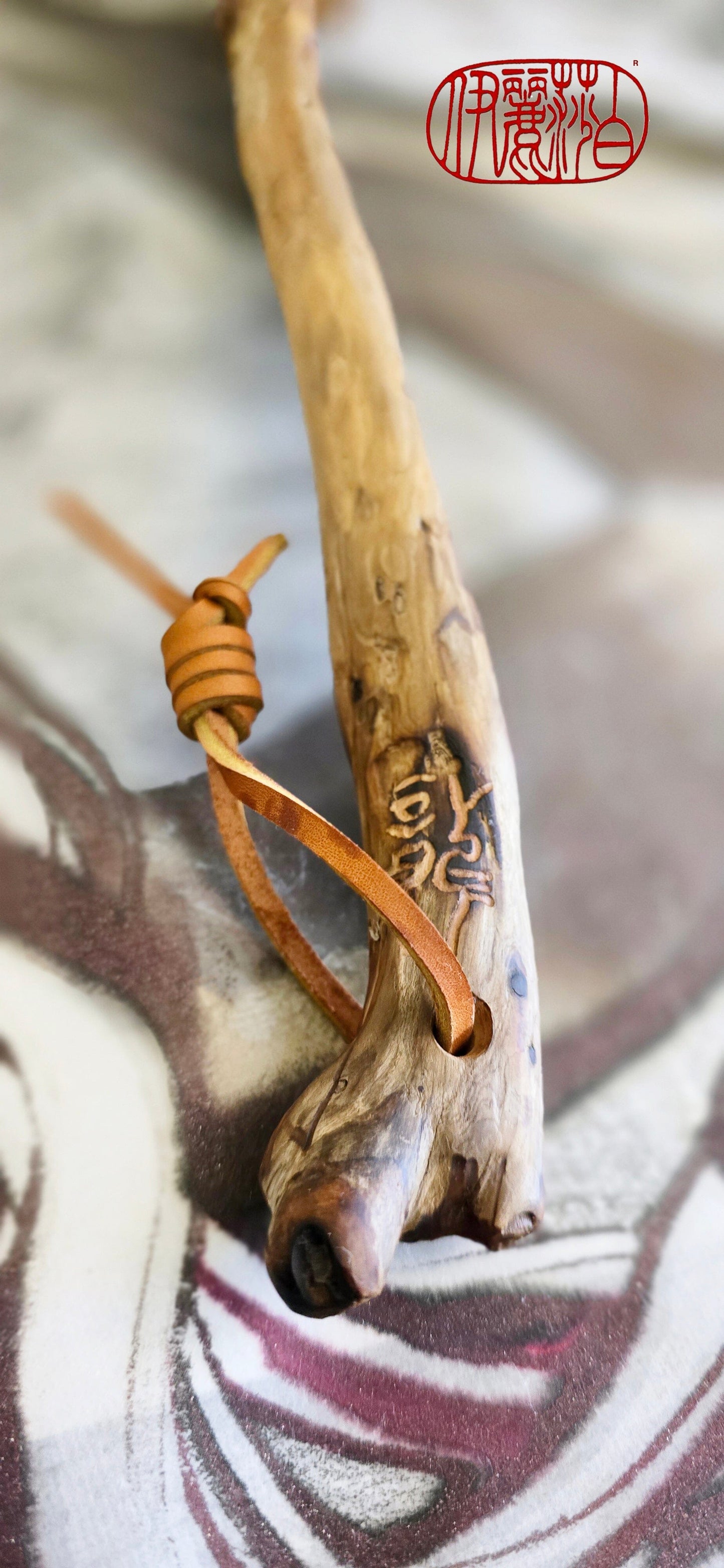 Peacock Feather Painter's Brush with Cholla Cactus Ferrule Driftwood Handle Painter's Brush Elizabeth Schowachert Art