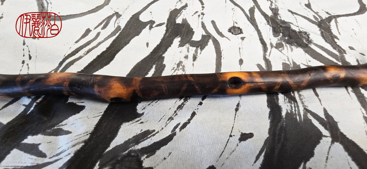 Pheasant Feather Brush with Driftwood Handle Paintbrushes Elizabeth Schowachert Art