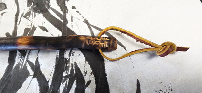 Pheasant Feather Brush with Driftwood Handle Paintbrushes Elizabeth Schowachert Art