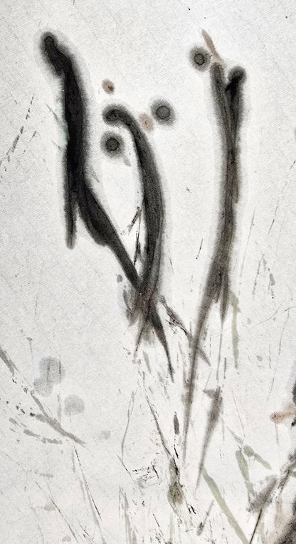 Pheasant Feather Brush with Driftwood Handle Paintbrushes Elizabeth Schowachert Art