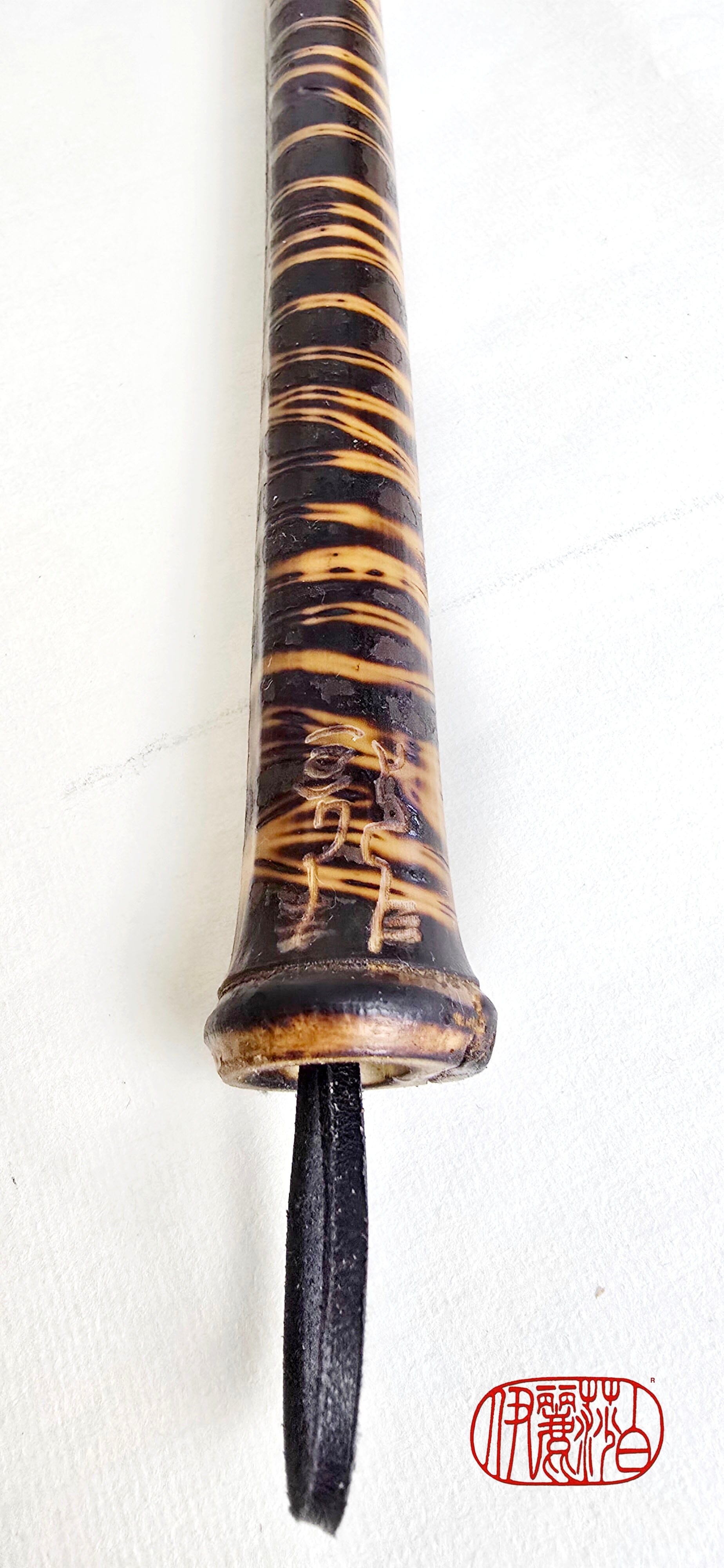 Premium Black Horsehair Brush – Burned Bamboo Handle Sumi-e Paint Brush Elizabeth Schowachert Art