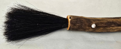 Premium Black Horsehair Brush with Driftwood Handle Art & Crafting Tool Accessories Elizabeth Schowachert Art