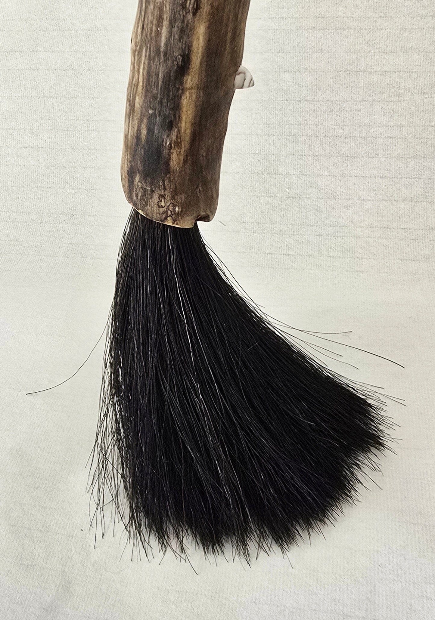 Premium Black Horsehair Brush with Driftwood Handle Art & Crafting Tool Accessories Elizabeth Schowachert Art