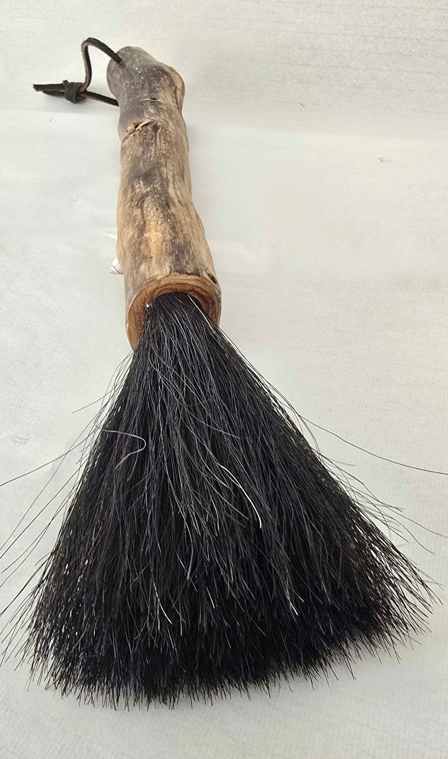 Premium Black Horsehair Brush with Driftwood Handle Art & Crafting Tool Accessories Elizabeth Schowachert Art