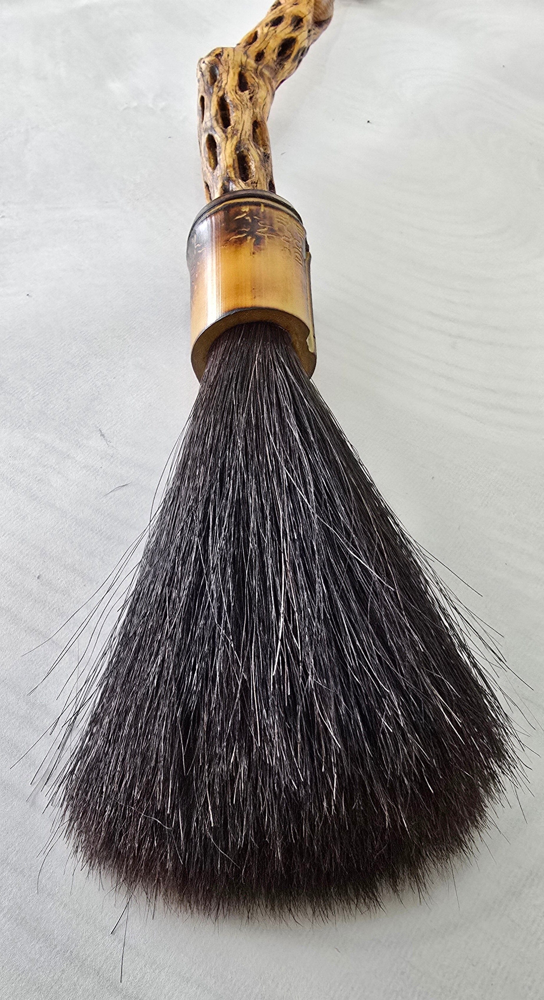 Premium Black Horsehair Paintbrush With Cholla Cactus Handle Paintbrush Elizabeth Schowachert Art