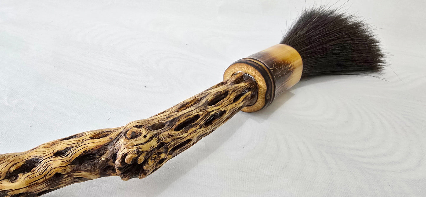 Premium Black Horsehair Paintbrush With Cholla Cactus Handle Paintbrush Elizabeth Schowachert Art