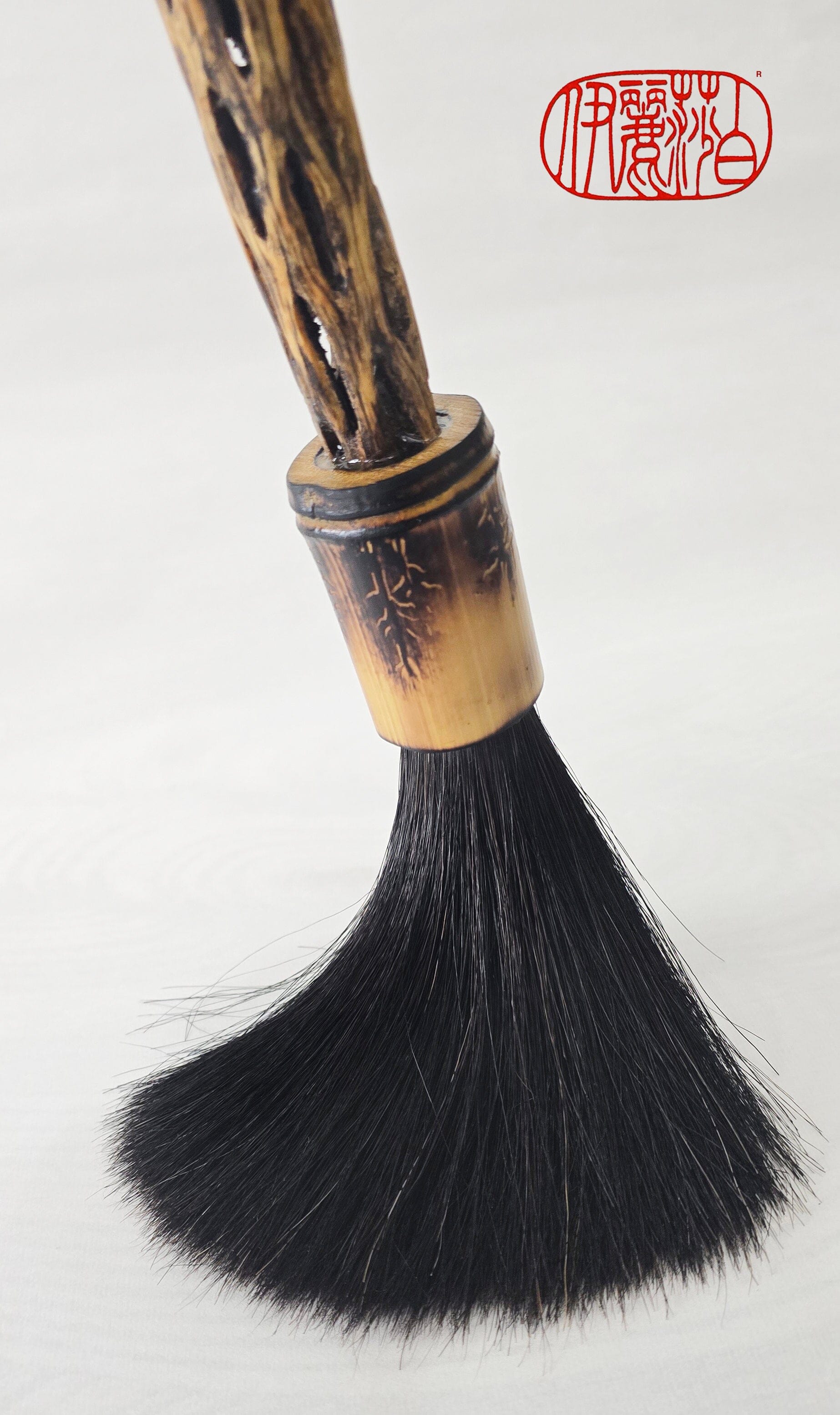 Premium Black Horsehair Paintbrush With Cholla Cactus Handle Paintbrush Elizabeth Schowachert Art