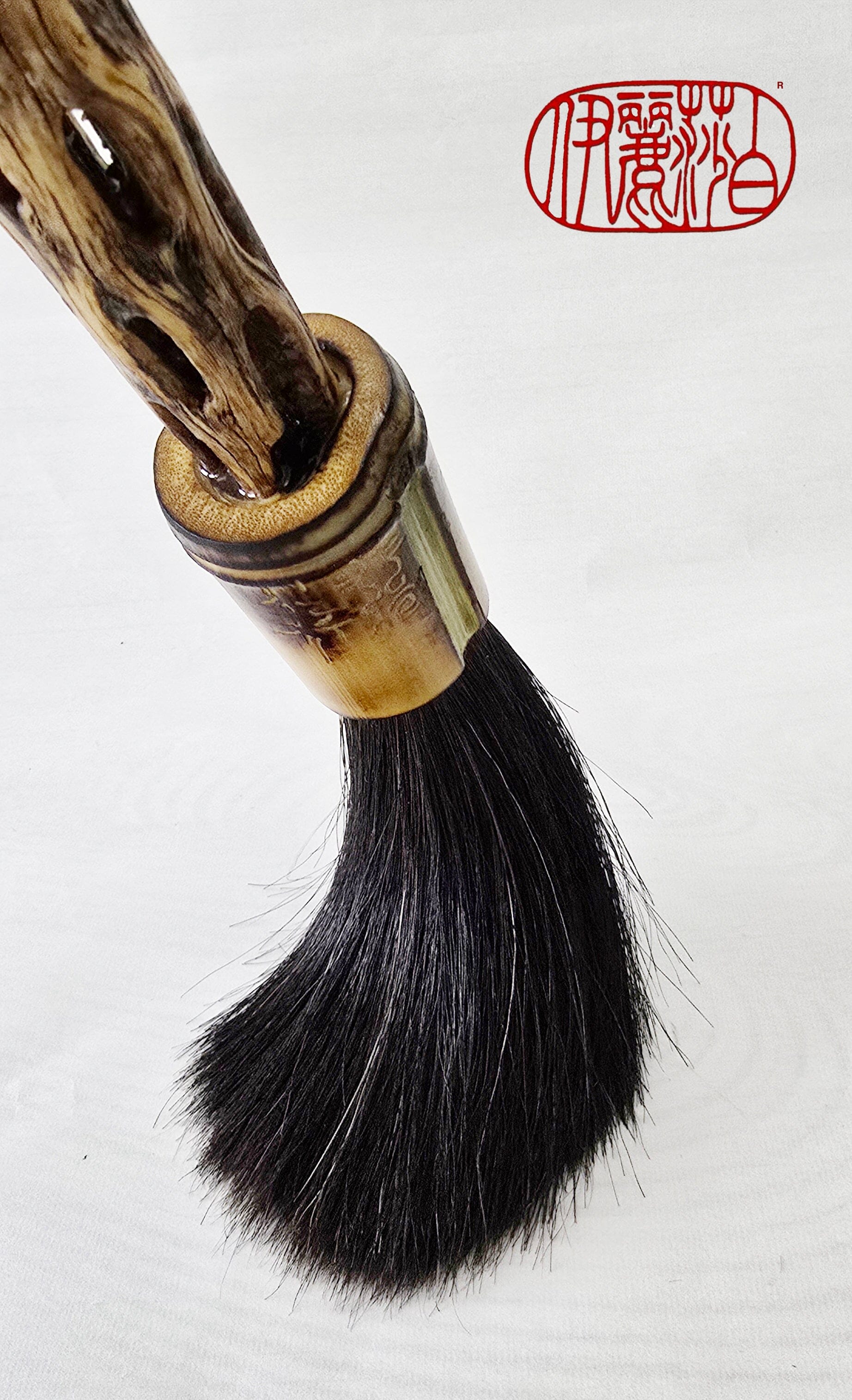 Premium Black Horsehair Paintbrush With Cholla Cactus Handle Paintbrush Elizabeth Schowachert Art