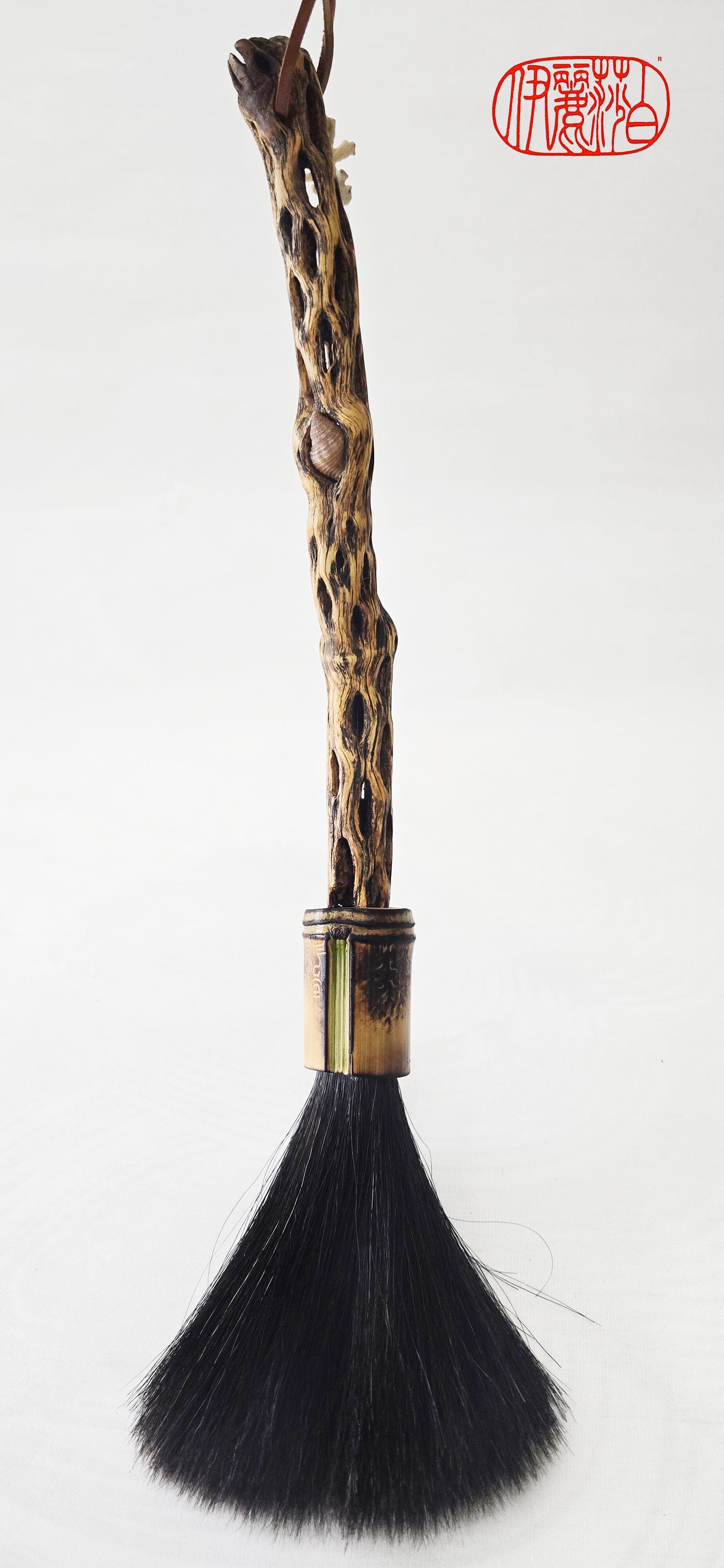 Premium Black Horsehair Paintbrush With Cholla Cactus Handle Paintbrush Elizabeth Schowachert Art