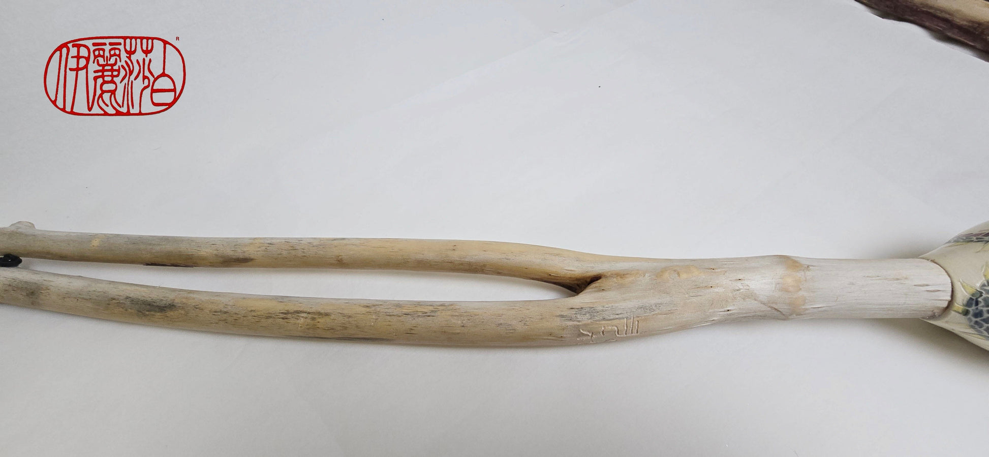 Premium Horsehair Brush with Dragon Ceramic Ferrule and Birch Driftwood Handle Paintbrushes Elizabeth Schowachert Art