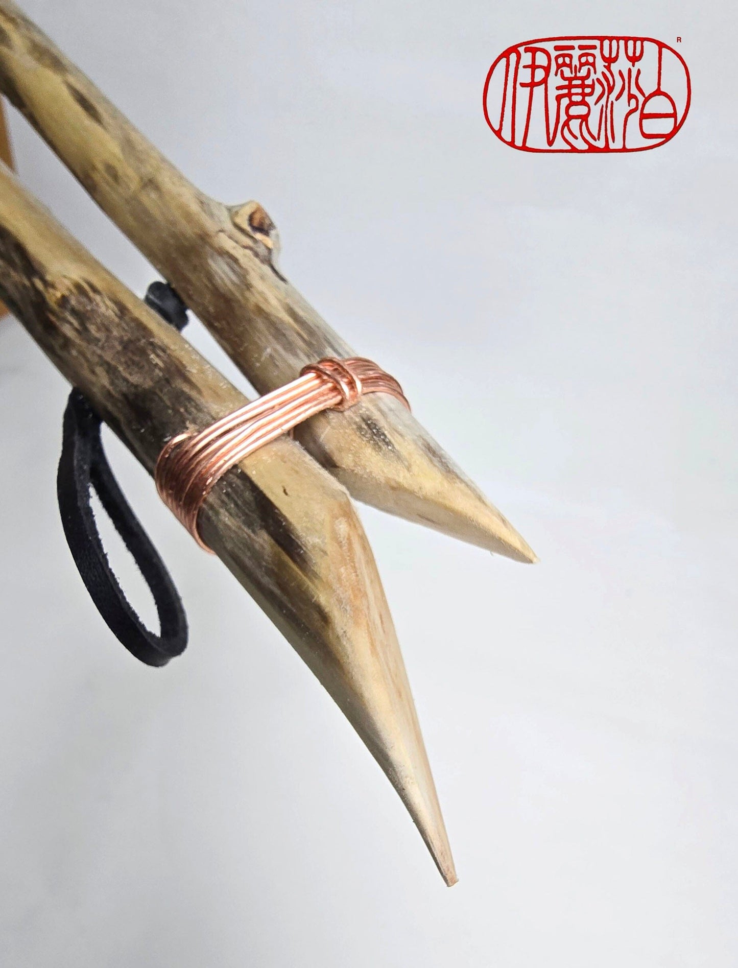 Premium Horsehair Brush with Dragon Ceramic Ferrule and Birch Driftwood Handle Paintbrushes Elizabeth Schowachert Art