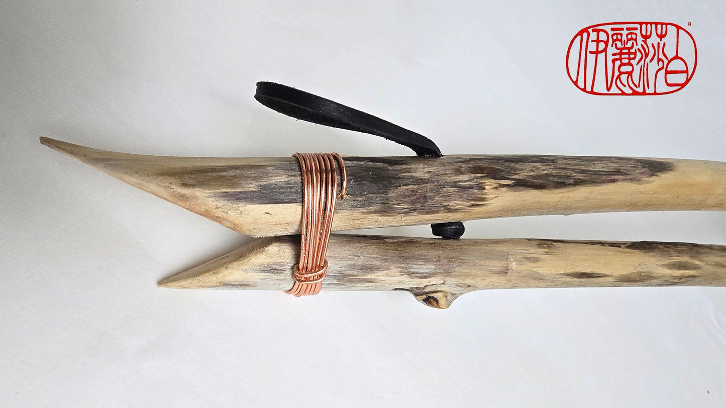 Premium Horsehair Brush with Dragon Ceramic Ferrule and Birch Driftwood Handle Paintbrushes Elizabeth Schowachert Art