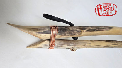 Premium Horsehair Brush with Dragon Ceramic Ferrule and Birch Driftwood Handle Paintbrushes Elizabeth Schowachert Art