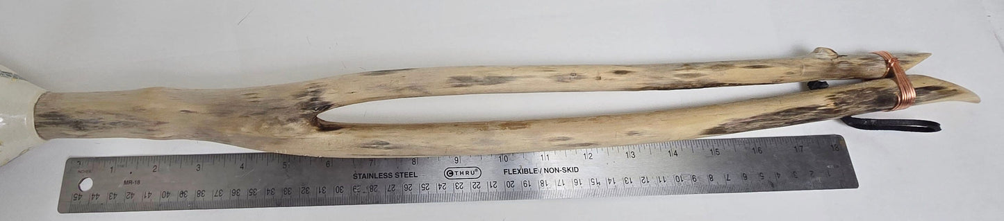 Premium Horsehair Brush with Dragon Ceramic Ferrule and Birch Driftwood Handle Paintbrushes Elizabeth Schowachert Art