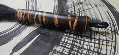 Premium Horsehair Sumi-e Brush with Burned Bamboo Handle Paintbrush Elizabeth Schowachert Art