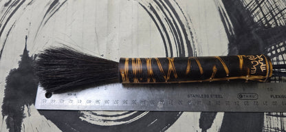 Premium Horsehair Sumi-e Brush with Burned Bamboo Handle Paintbrush Elizabeth Schowachert Art