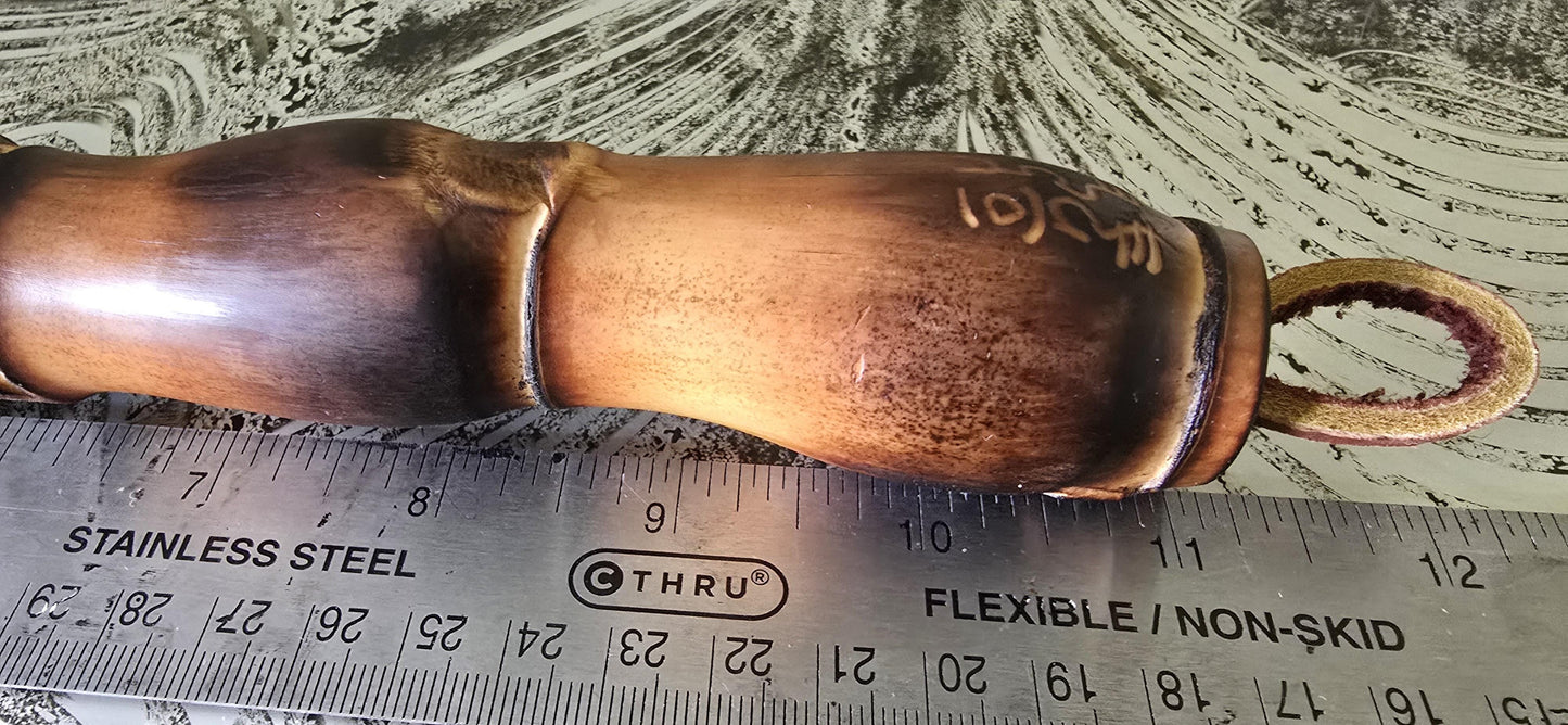 Premium White Horsehair Brush – Bamboo Handle with Engraved Design Paintbrushes Elizabeth Schowachert Art