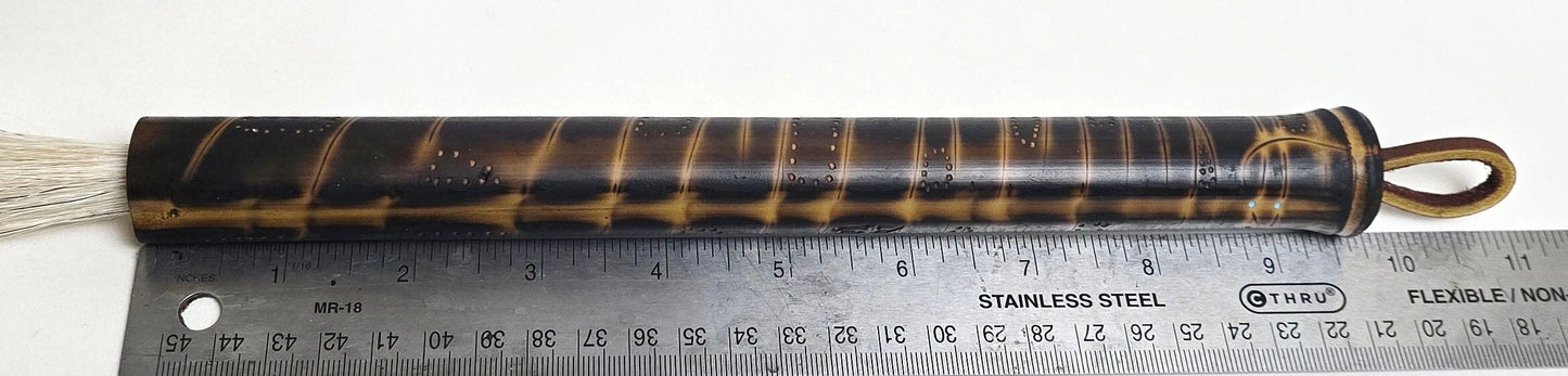 Premium White Horsehair Brush – Burned Bamboo Handle Sumi-e Paintbrush Elizabeth Schowachert Art